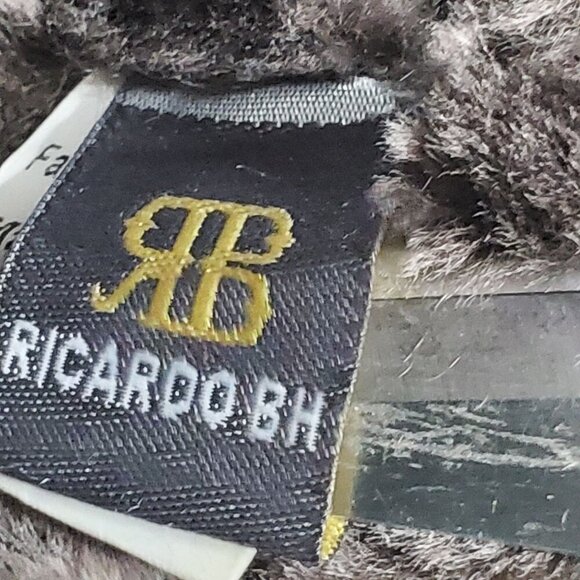 Ricardo BH Brown Leather Aviator Hat With Faux Fur Lining Elmer Fudd Ear flaps - Picture 11 of 16